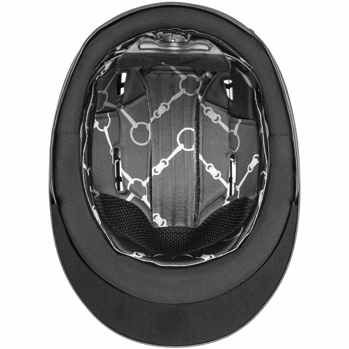 uvex suxxeed chrome riding helmet black mat - silver M/L