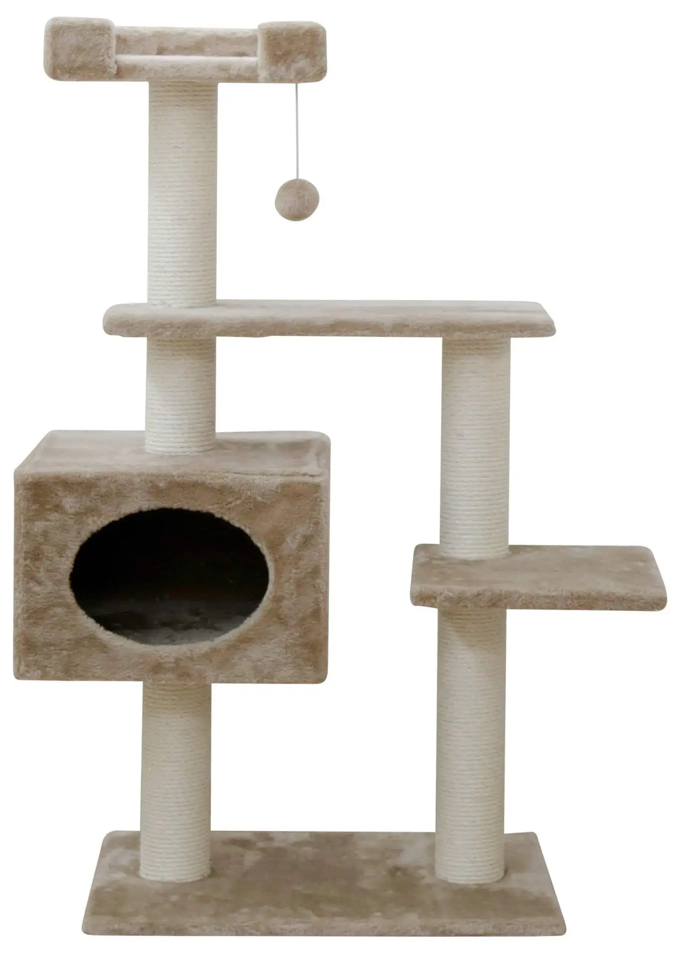 Cat Scratching Post Emmy beige, 58 x 38 x 121 cm