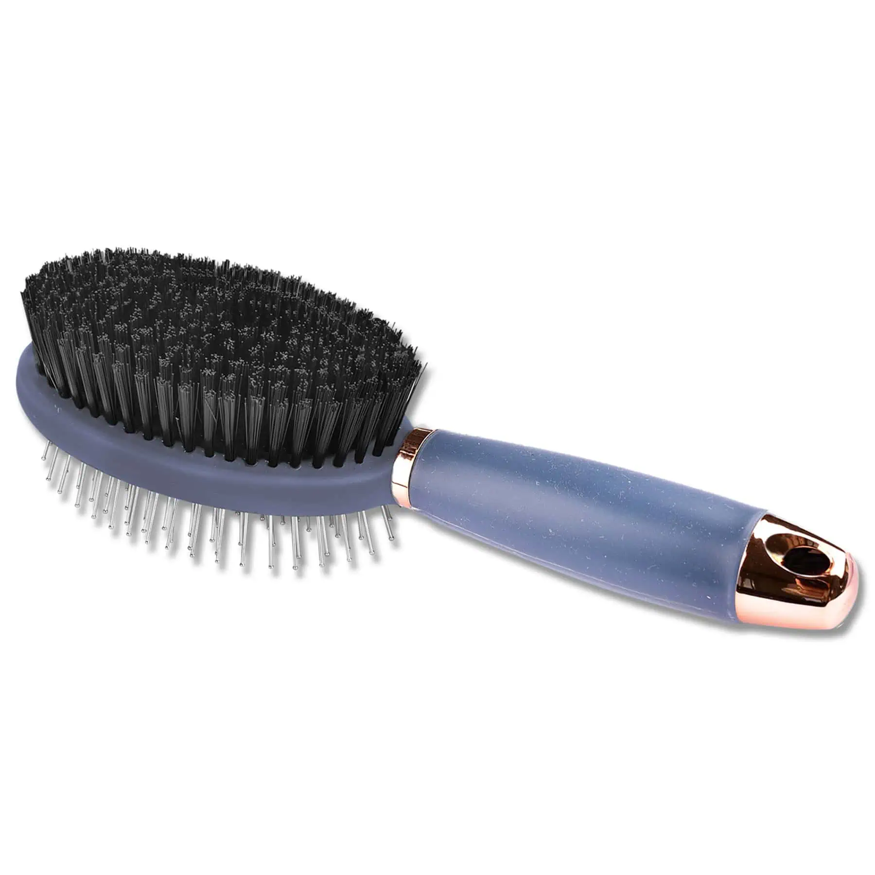 Double brush with gel grip black/rose gold