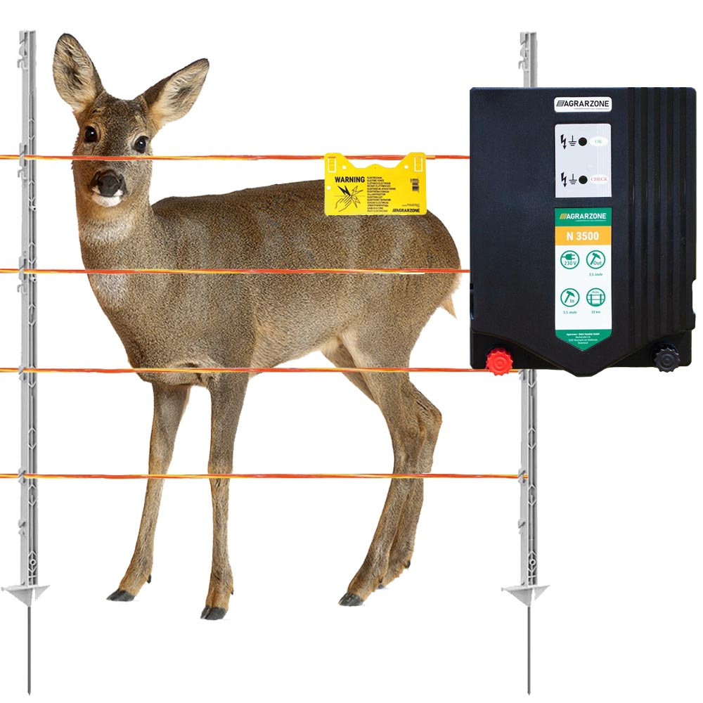 Agrarzone deer fence Complete electric fence for garden security