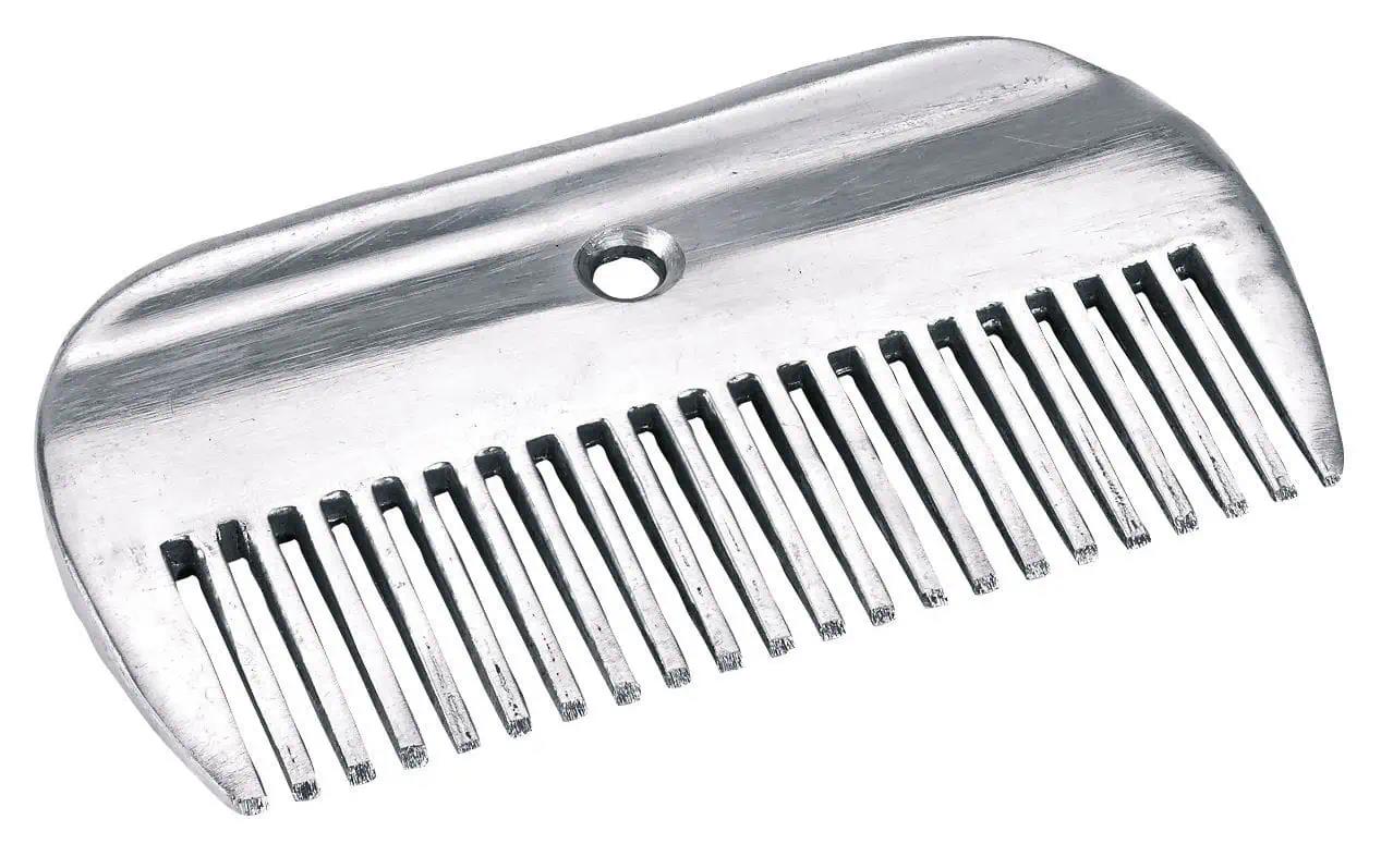 Mane comb, aluminium, 10 cm, without handle, 1 pcs/pack