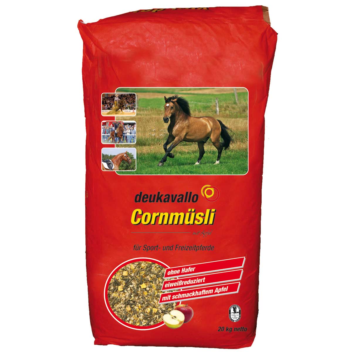 Deukavallo Corn-Muesli horse feed with apple & herbs 20 kg