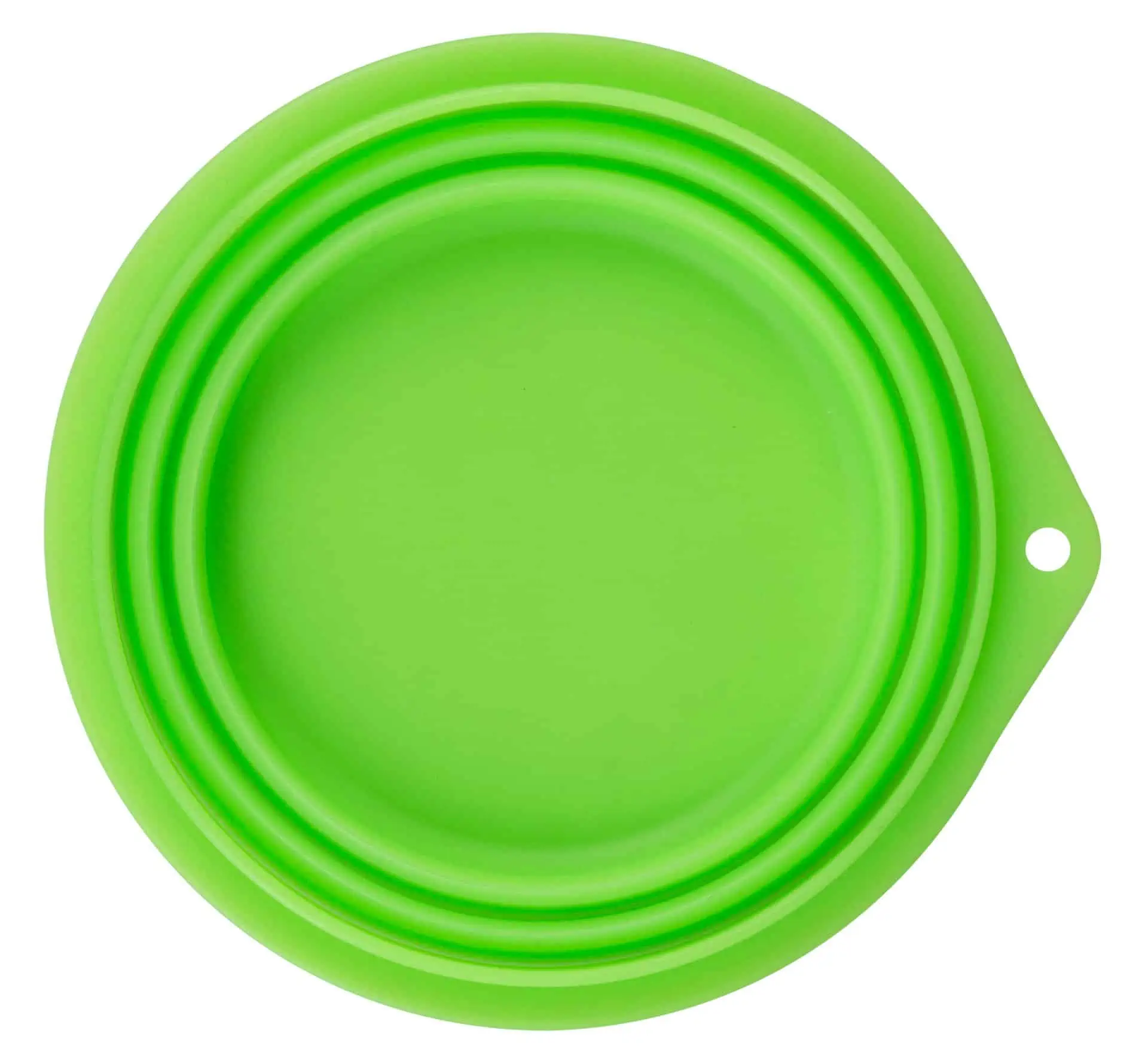 Silicon travel bowl (foldable) 1000ml, green