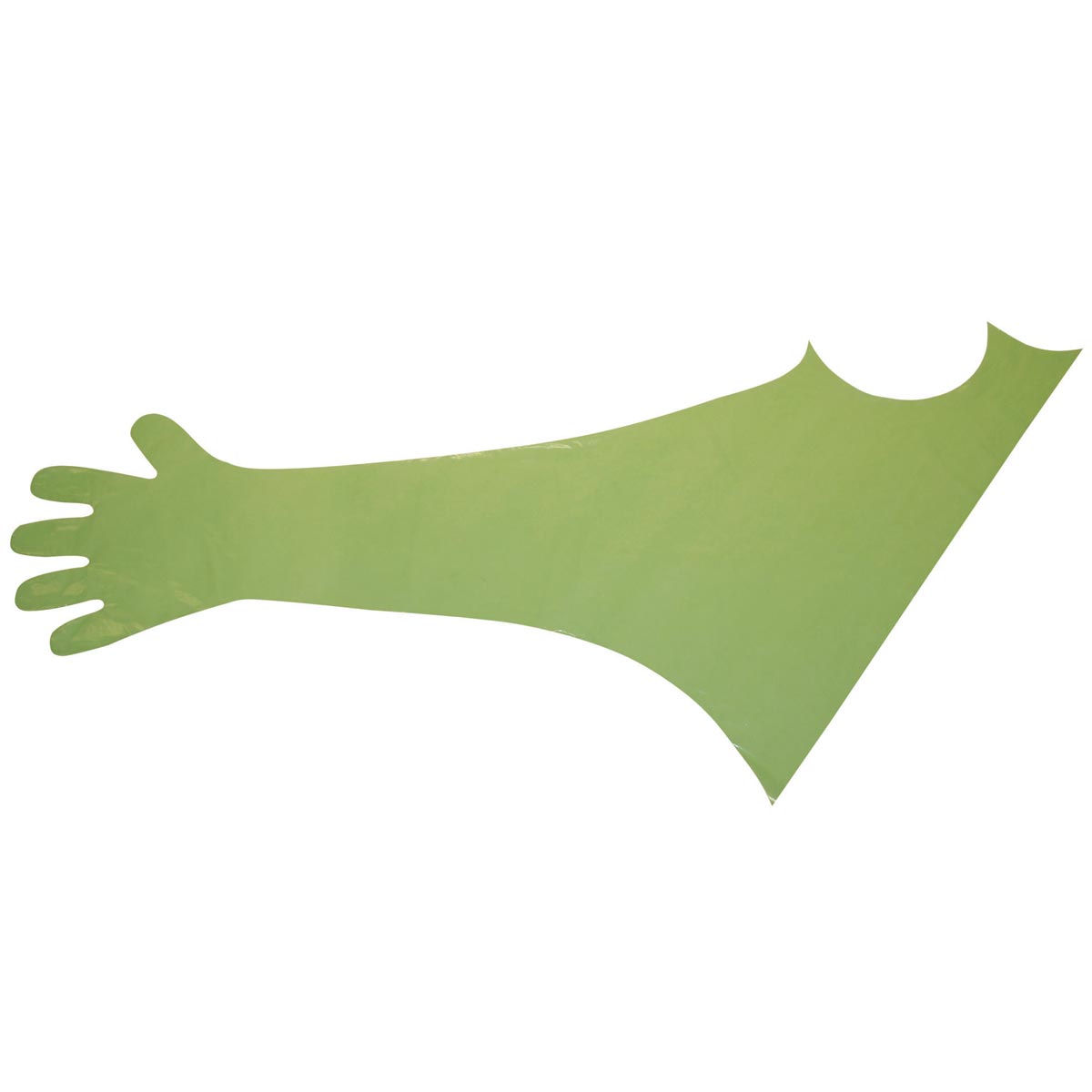 Disposable gloves VETtop with shoulder protection green