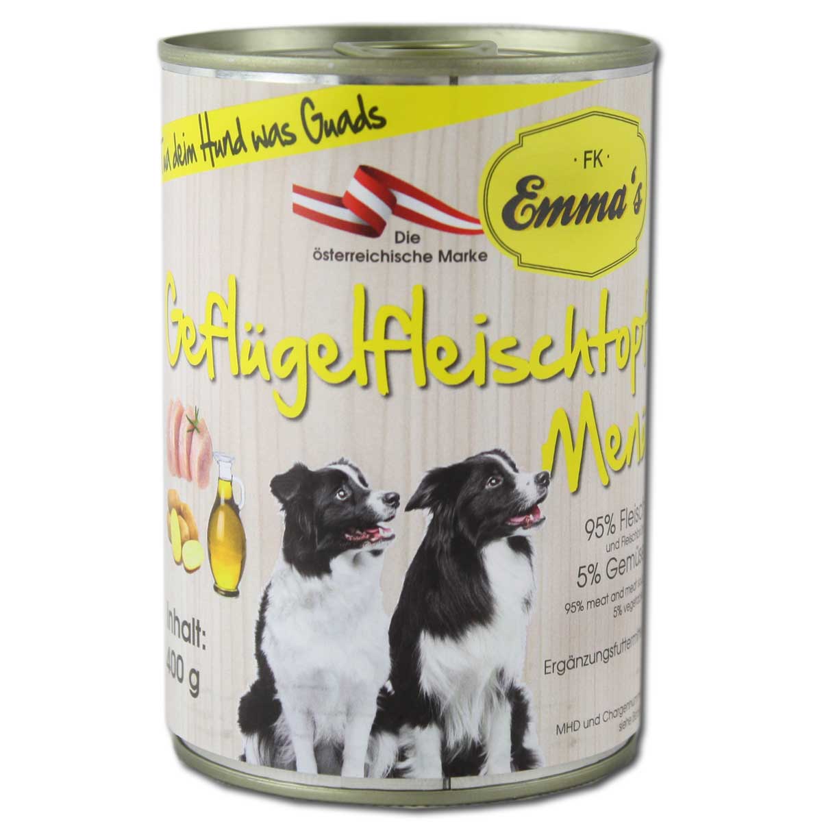 Emmas Dog food Poultry Pot Menu 6 x 400 g