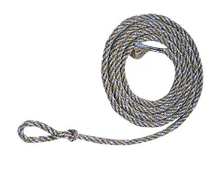 Calf rope, jute/PP,180cm, Ø8mm small end loop, 10pcs