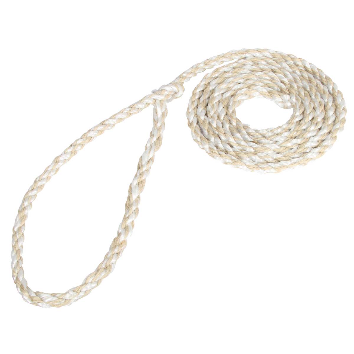 Livestock transport rope 320 cm with large loop jute PP