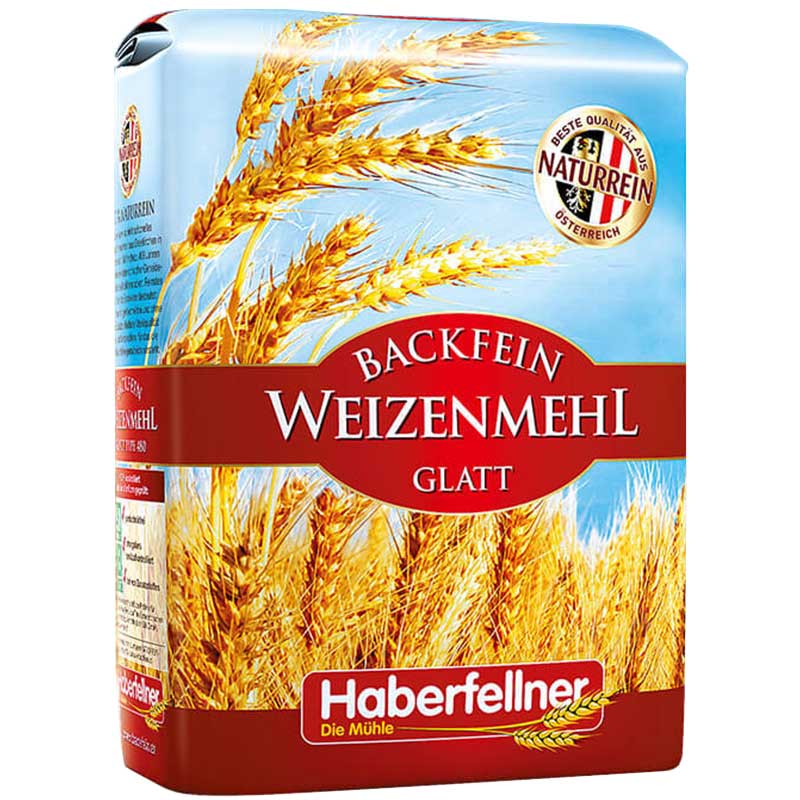 Haberfellner Wheat Flour Type 405 / W480 finely milled 1 kg