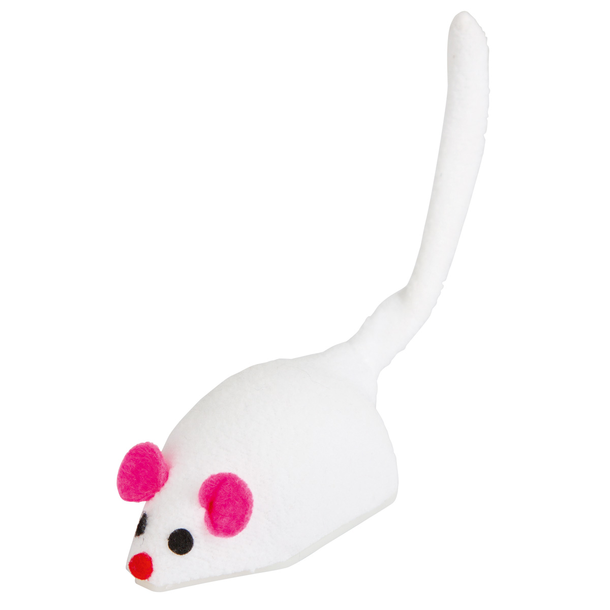 Race Mouse with wind-up function white, 7x3,5cm