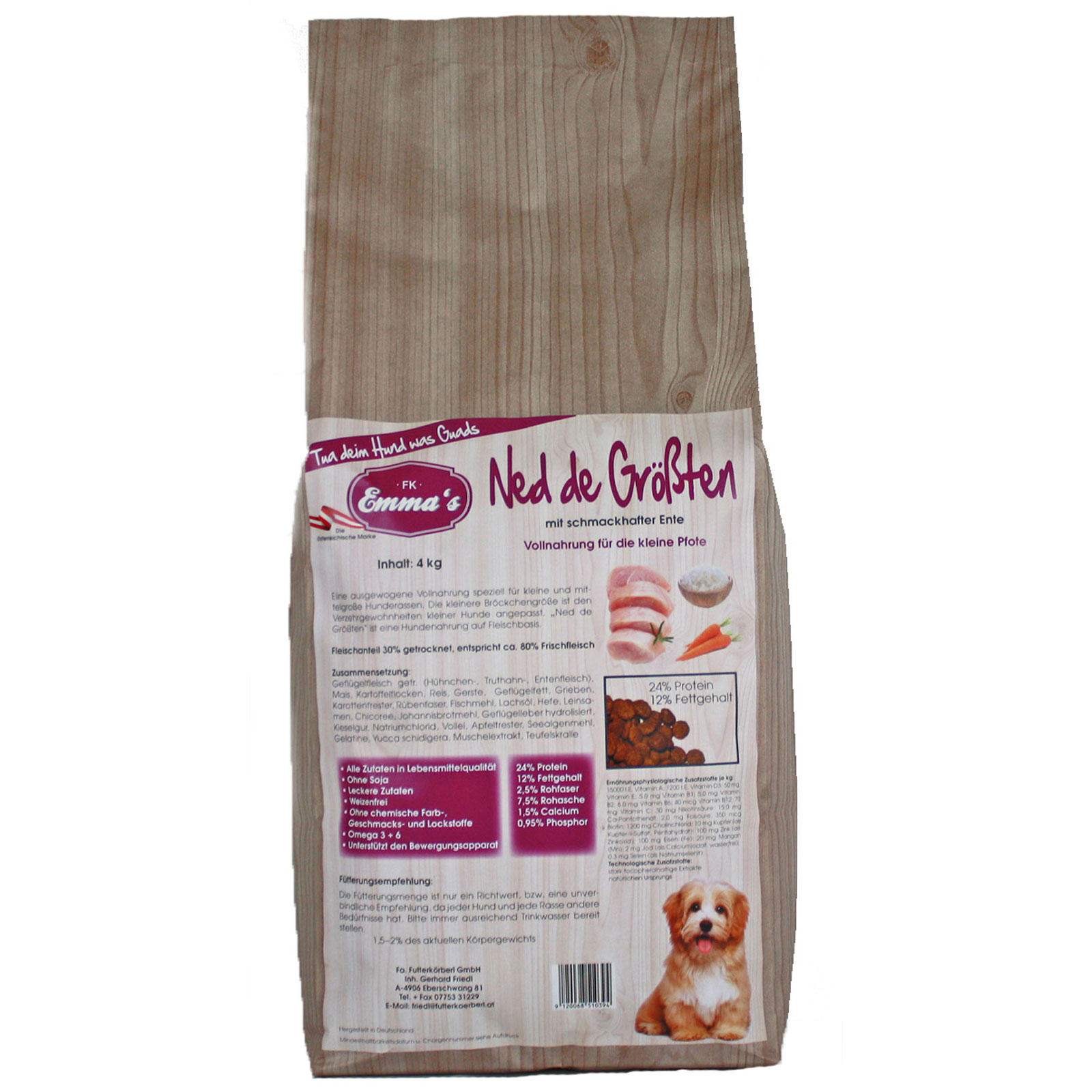 Emmas Dog food Ned de Größten 4 kg