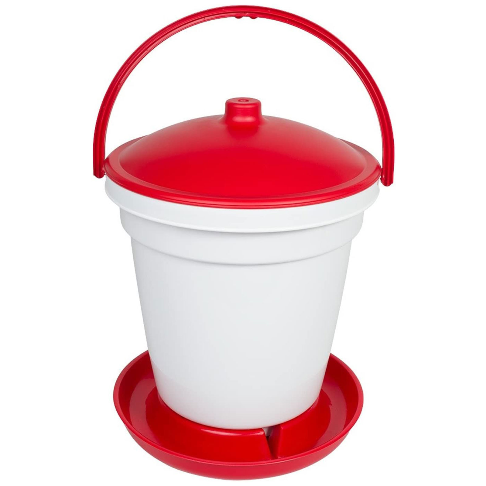 Automatic poultry drinker 18 L bucket red without foot