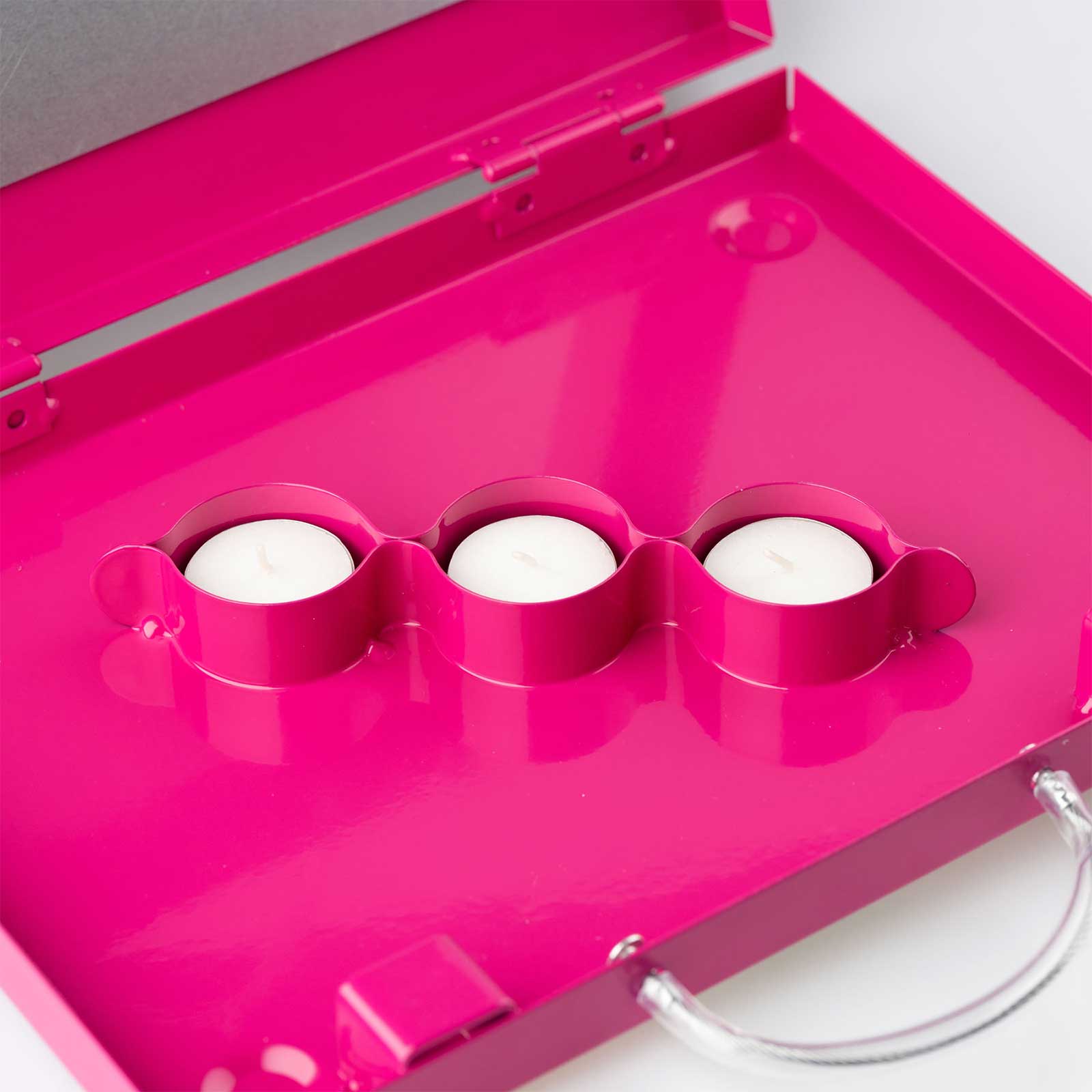 Eurohunt Teelichthizer Pink With Tea Lights 100 Er Pack