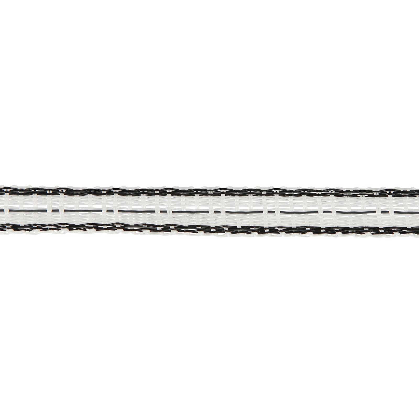 Ako Pasture Fence Tape TopLine 200m, 0.25 TriCOND, white-black