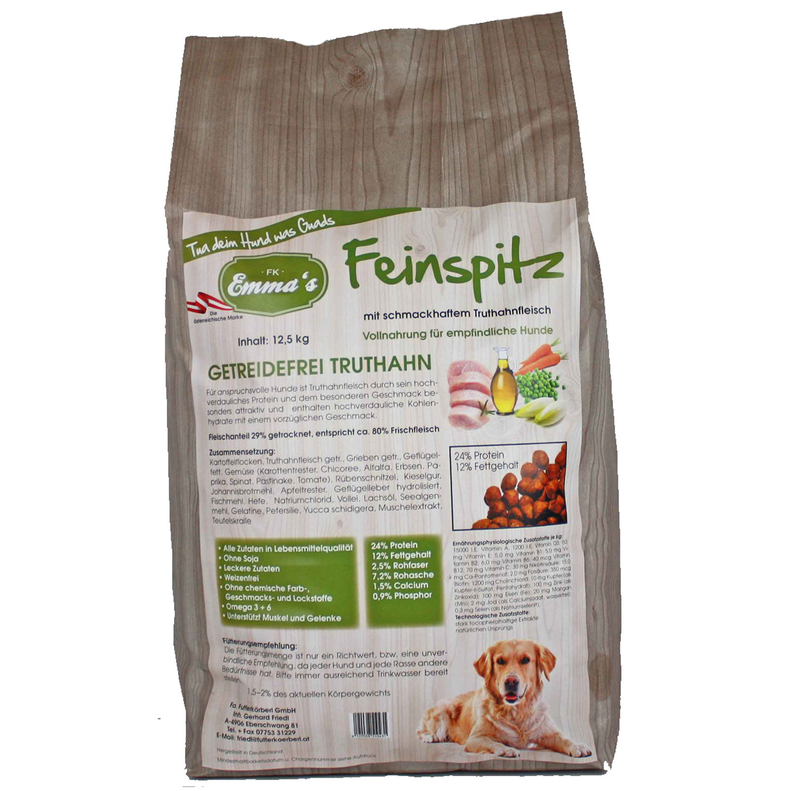 Emmas Dog food Feinspitz turkey grain-free