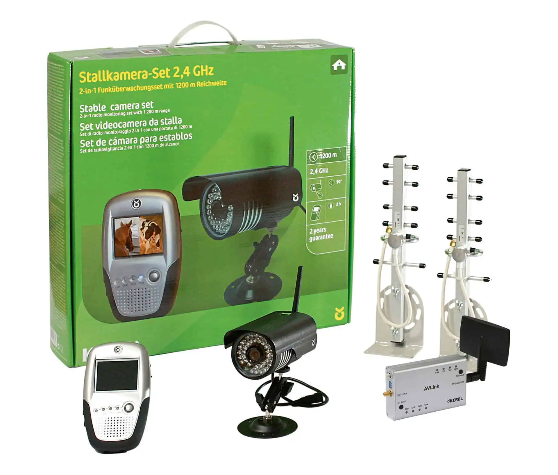 Stable and trailer camera set 2,4 GHz 1200m