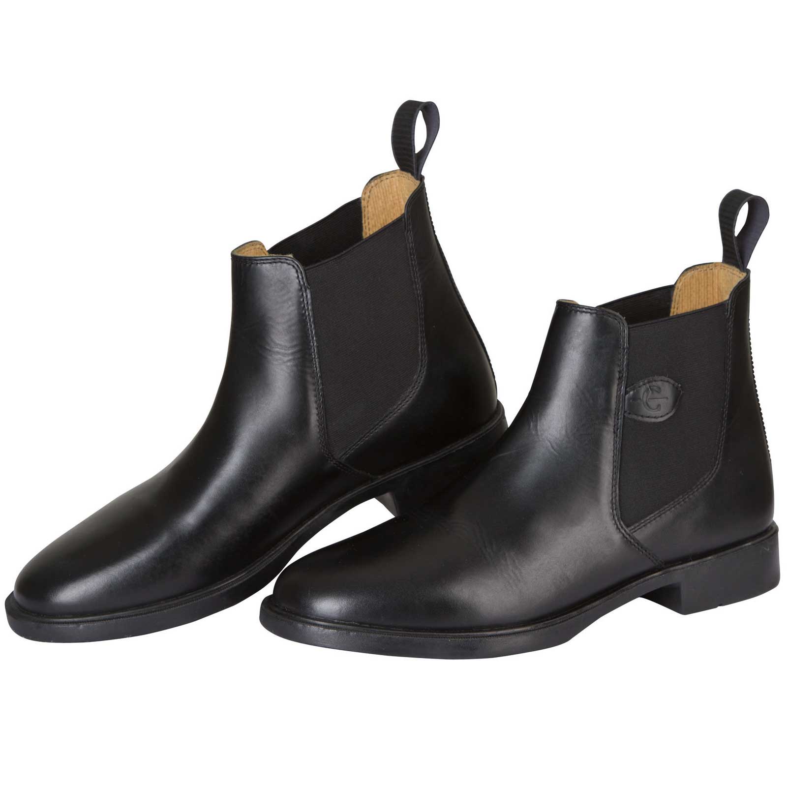 Riding Half-Boot Leather Classic black 36