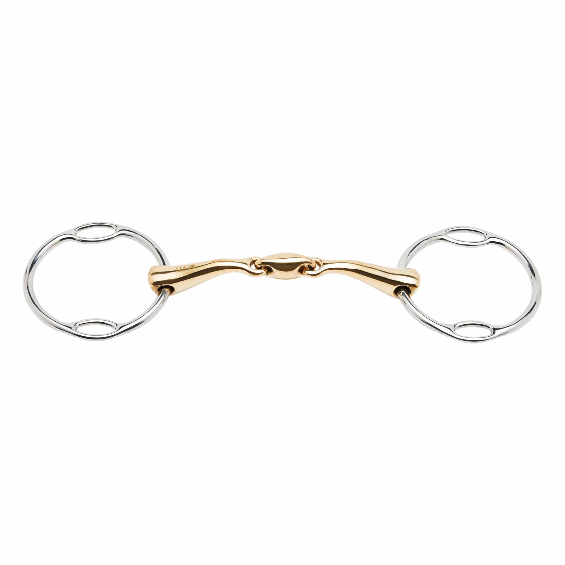 BUSSE Soft-Ring-Snaffle Bit KAUGAN®-SHAPED, 16 mm, French-Link 12.5 cm/70 mm 