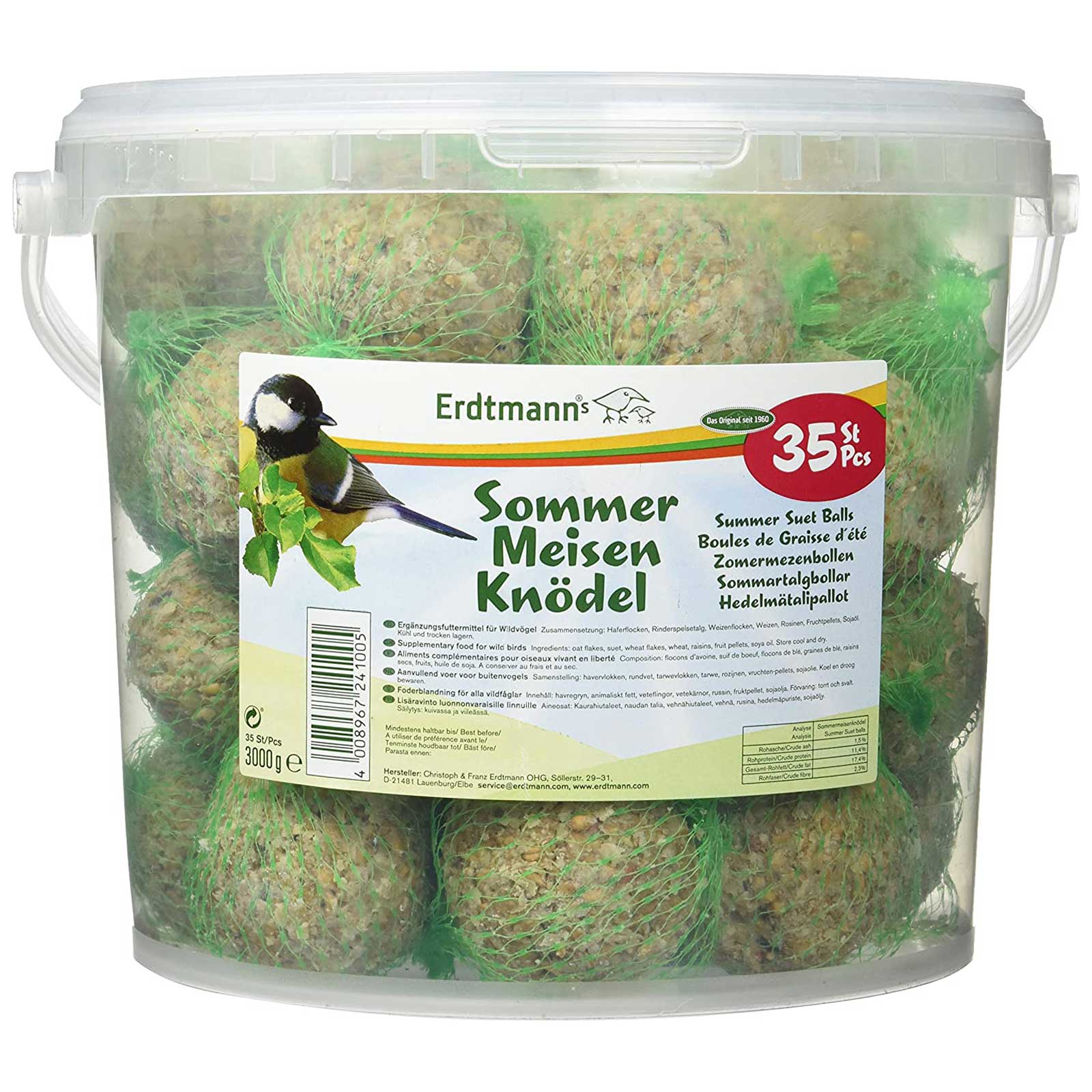 Erdtmanns 35 Summer Bird fat balls