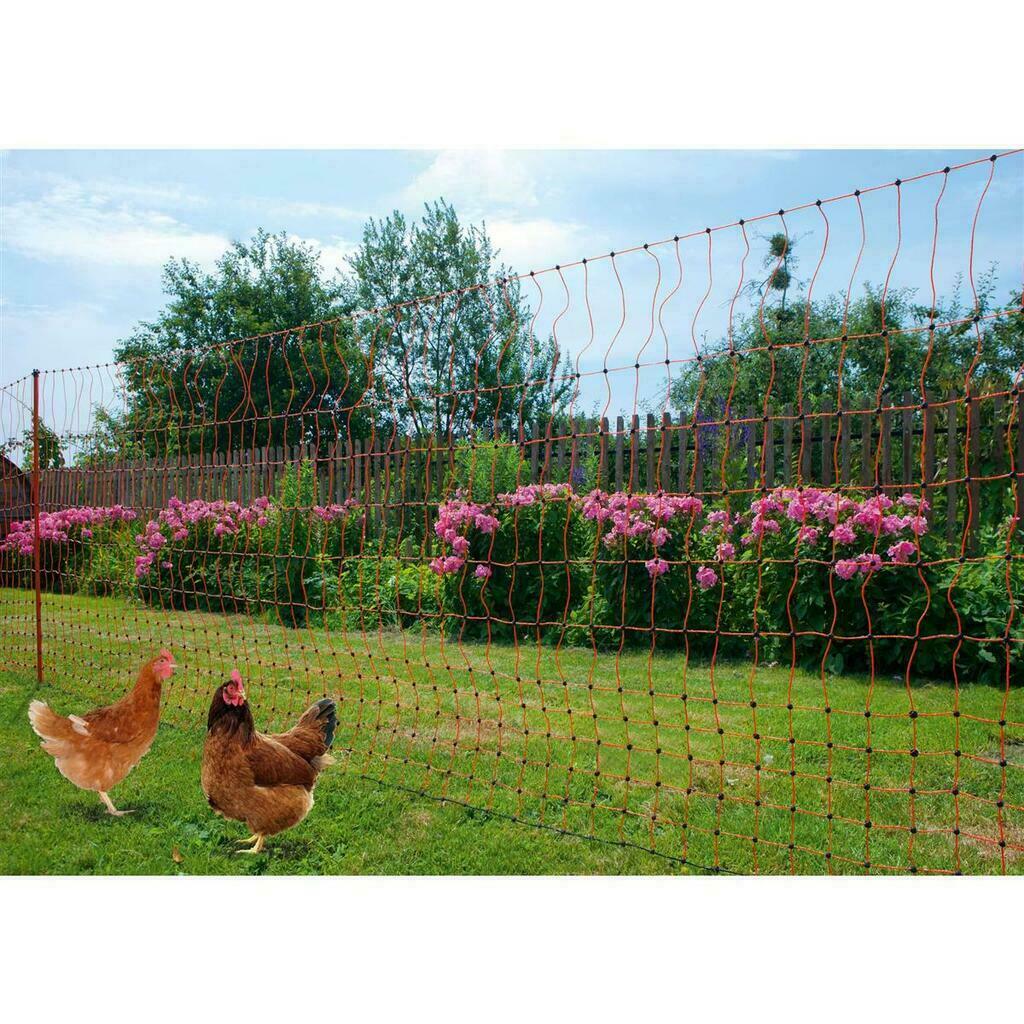 Agrarzone poultry fence set N3500 230V, 5.5J, net 50m x 112cm, orange