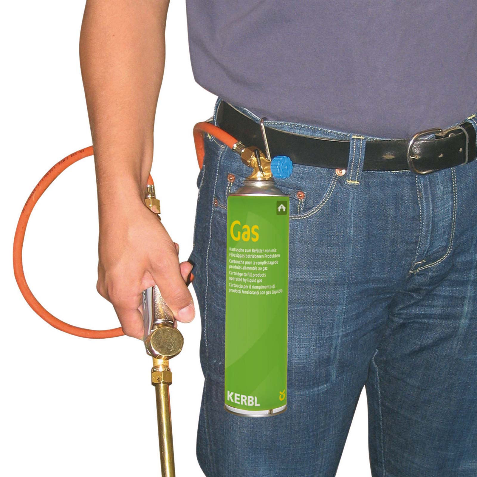 Udder hair remover PREVENTA with gas cylinder connection