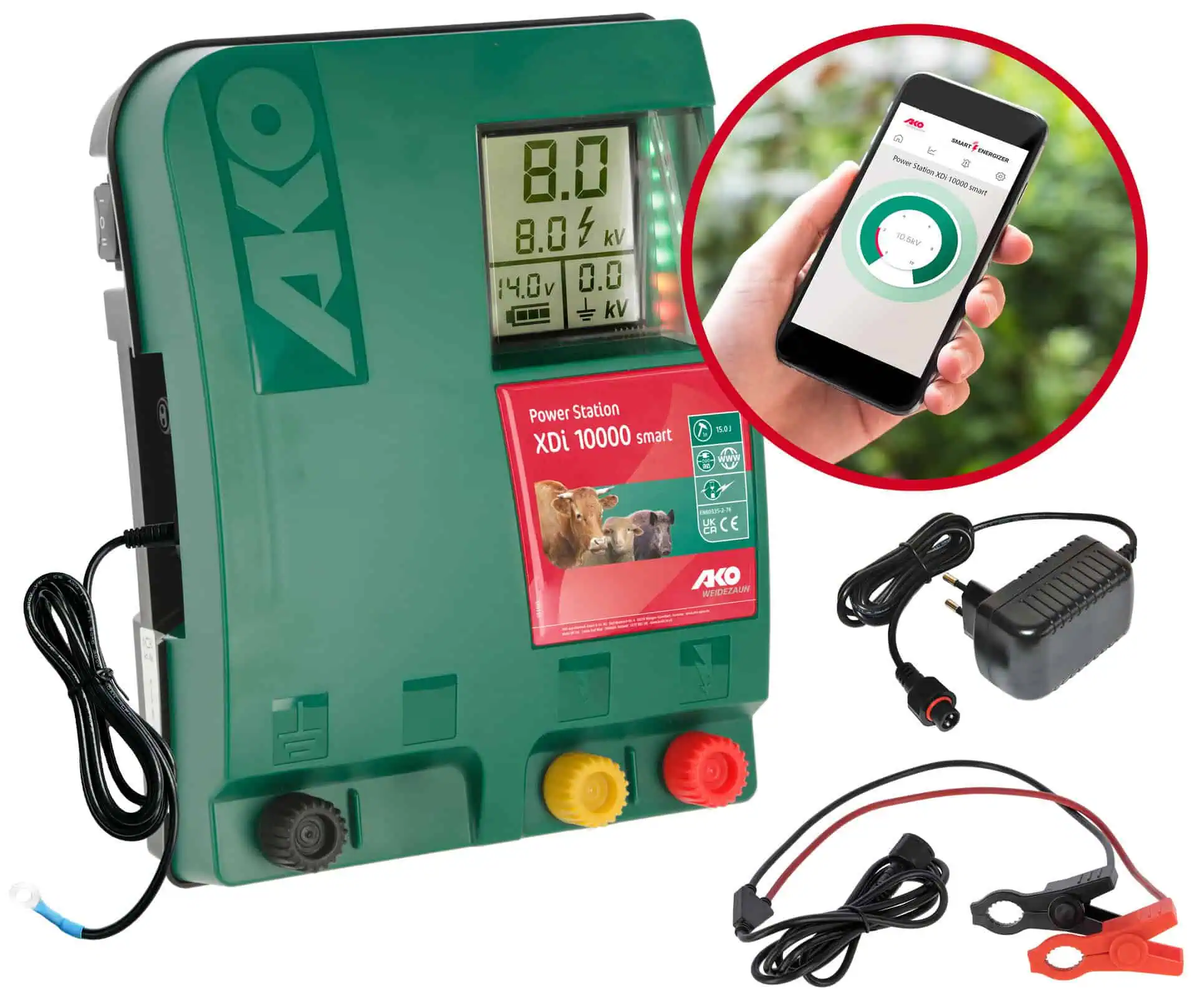 AKO Power Station XDI 10000 Smart 12V electric fence energiser