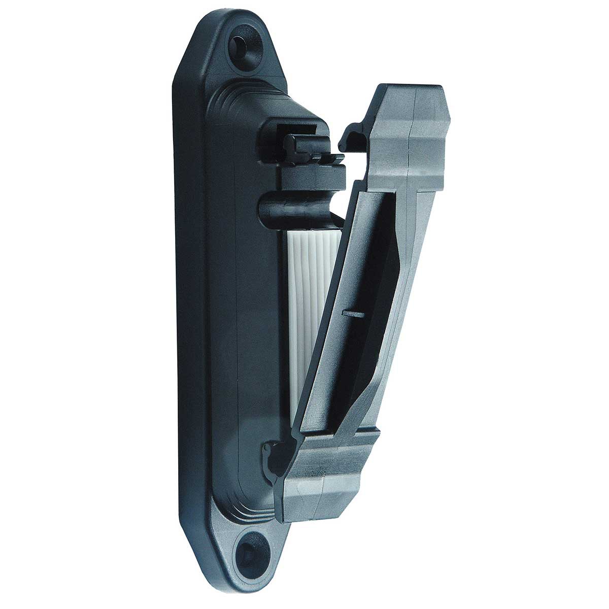 Profi clip insulator black with rubber pad