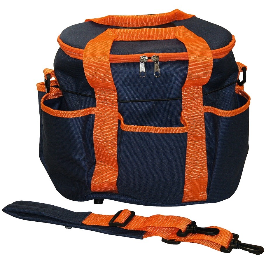 Grooming bag, marine/orange