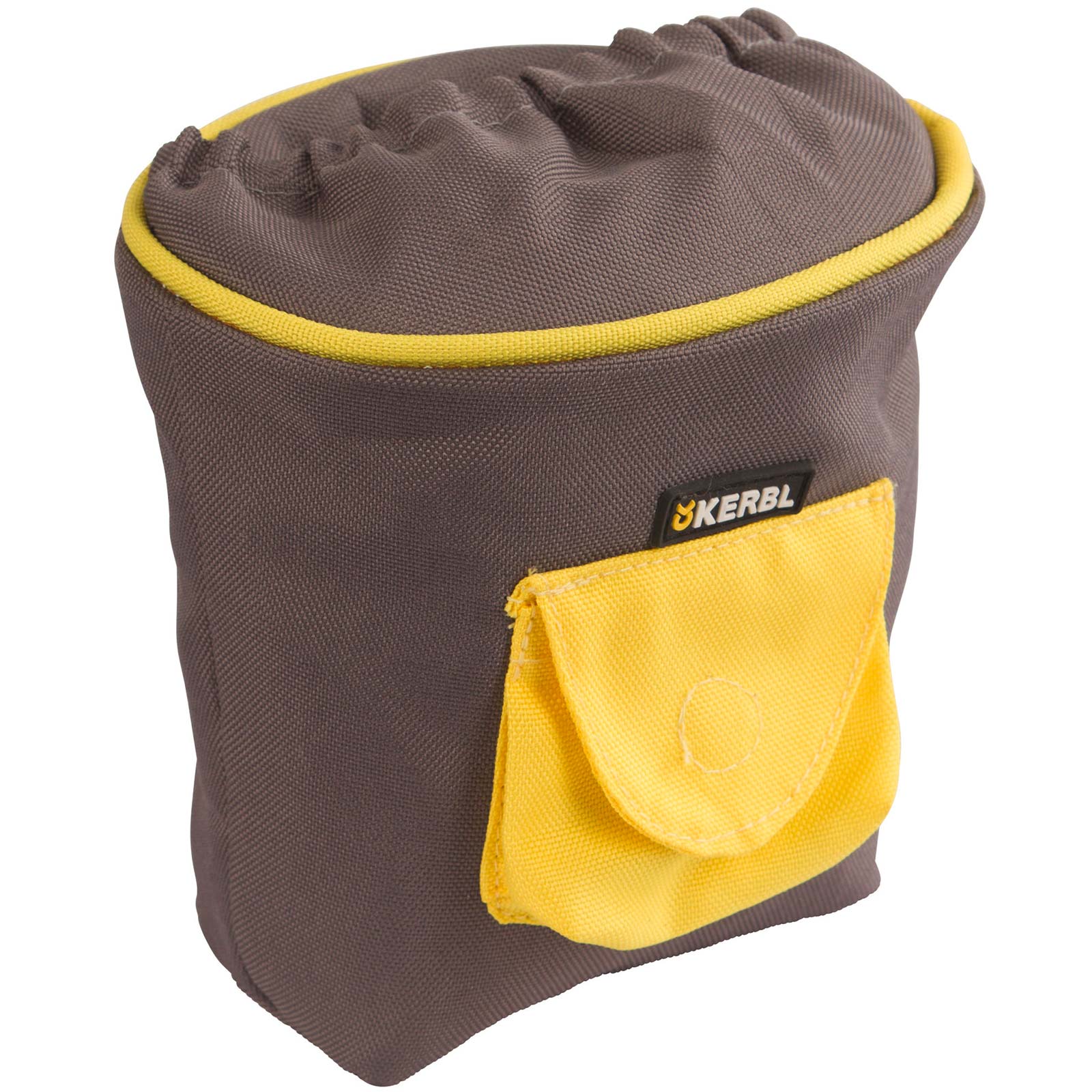 Feeding bag PRO, grey/yellow, 14x11x14cm