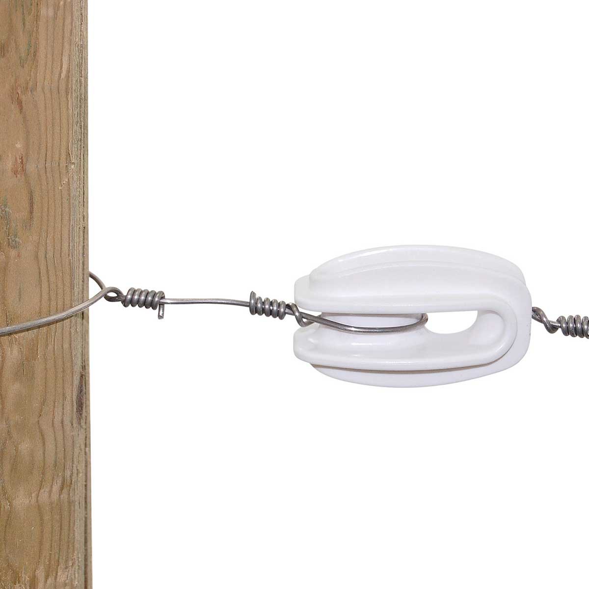 10x Strain insulator polyamide for steel wire white