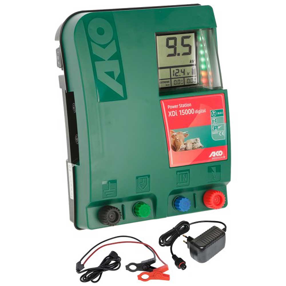 AKO Power Station XDi 15000 digital DUO electric fence energiser, 20 joules