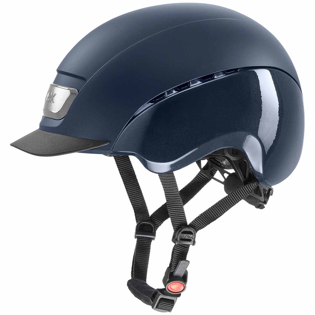 uvex elexxion pro riding helmet blue mat-shiny S