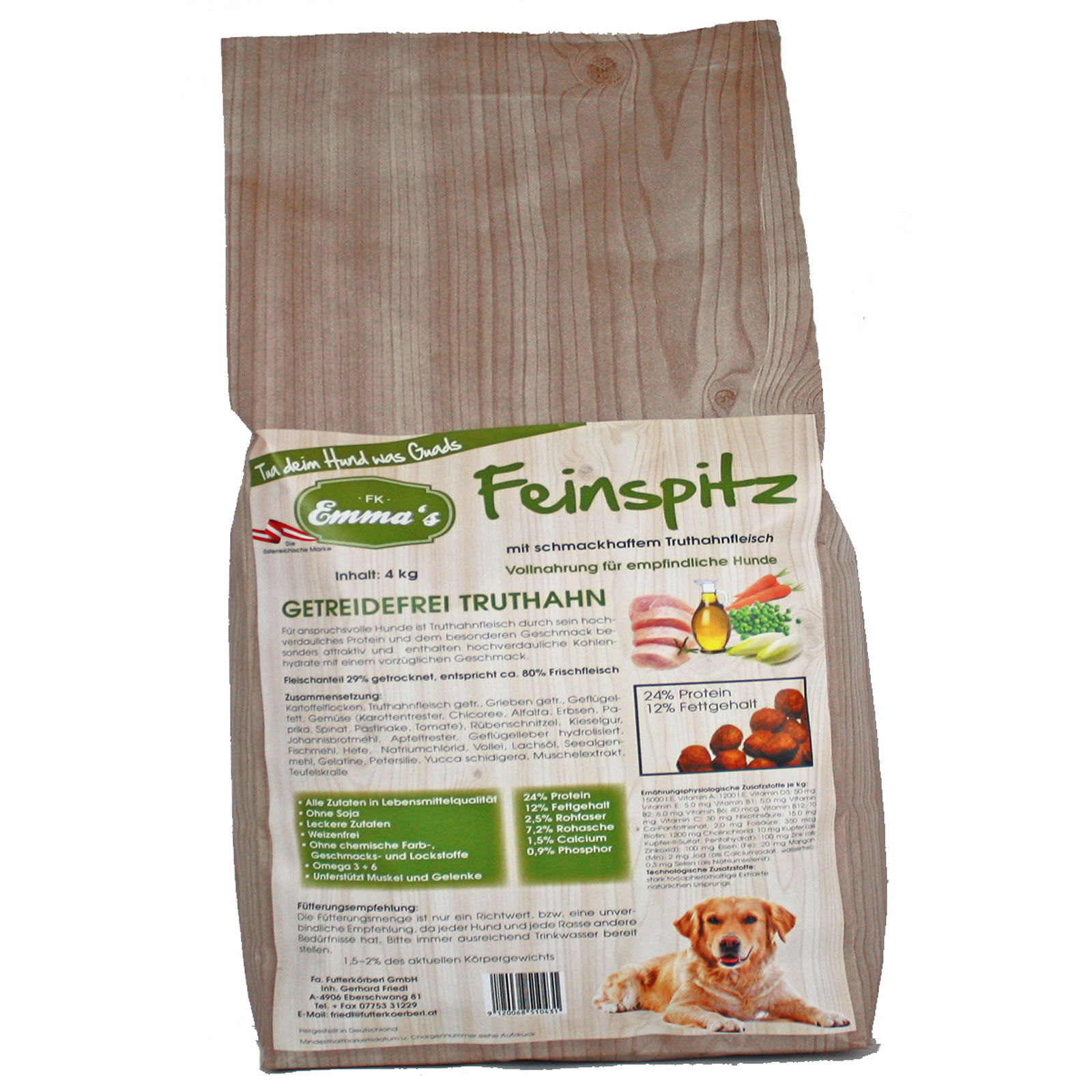 Emmas Dog food Feinspitz turkey grain-free 4 kg
