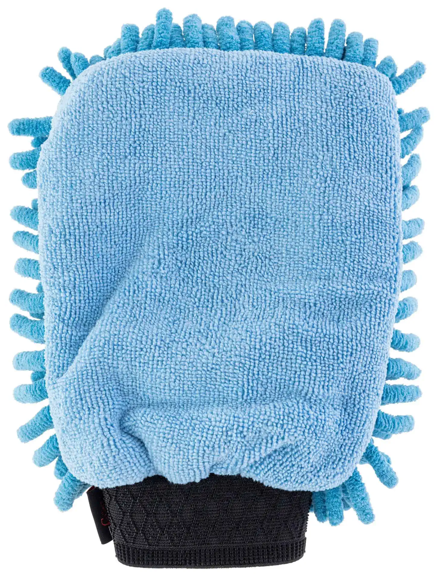 Microfibre grooming glove blue