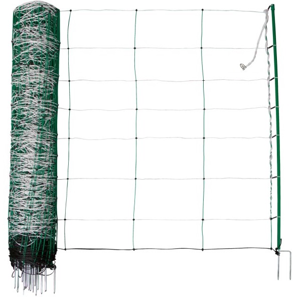 Ako Sheep Net TopLine Plus electrificable, double tip, white-green 50 m x 90 cm