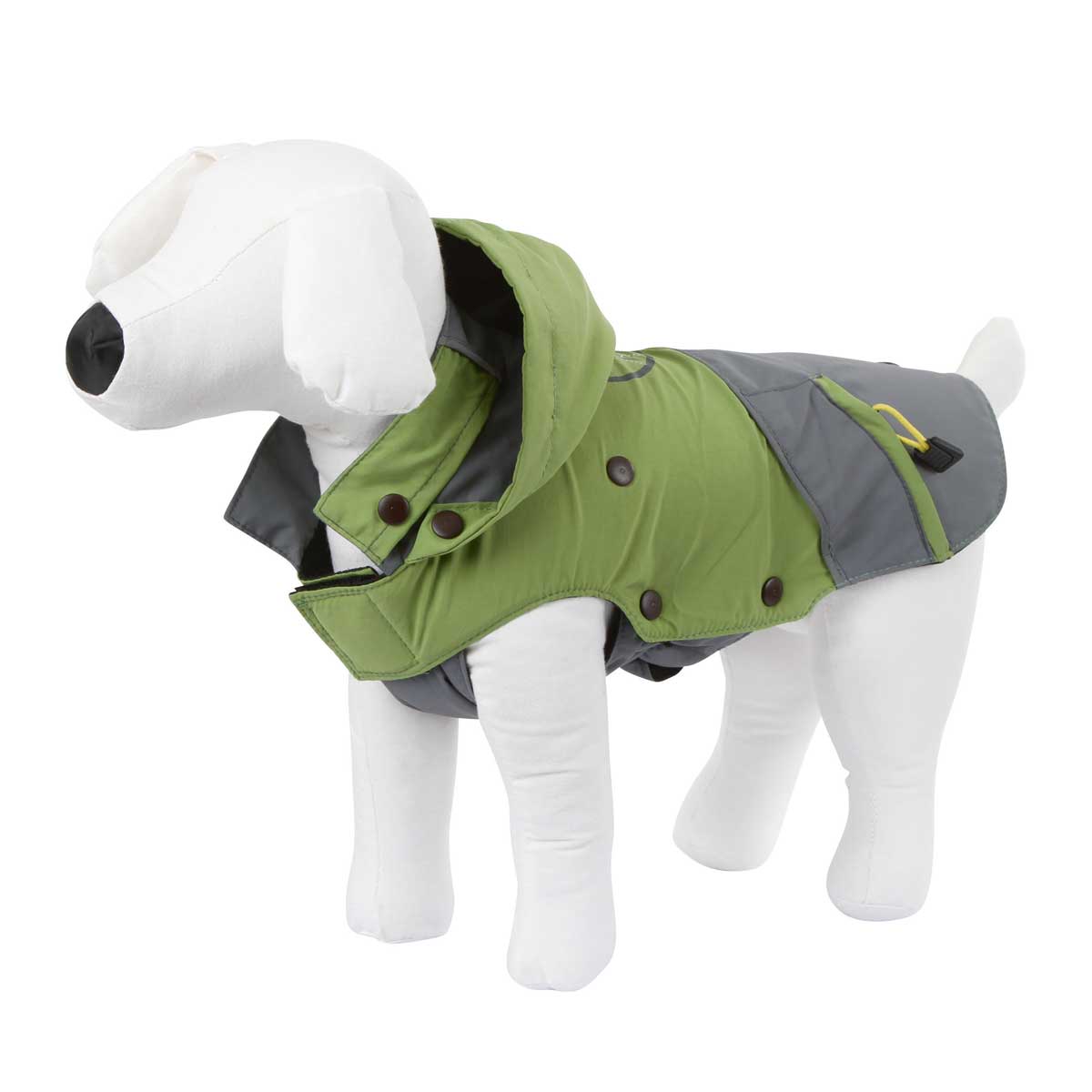 Outdoor Dog Coat Vancouver green/grey, 30 cm
