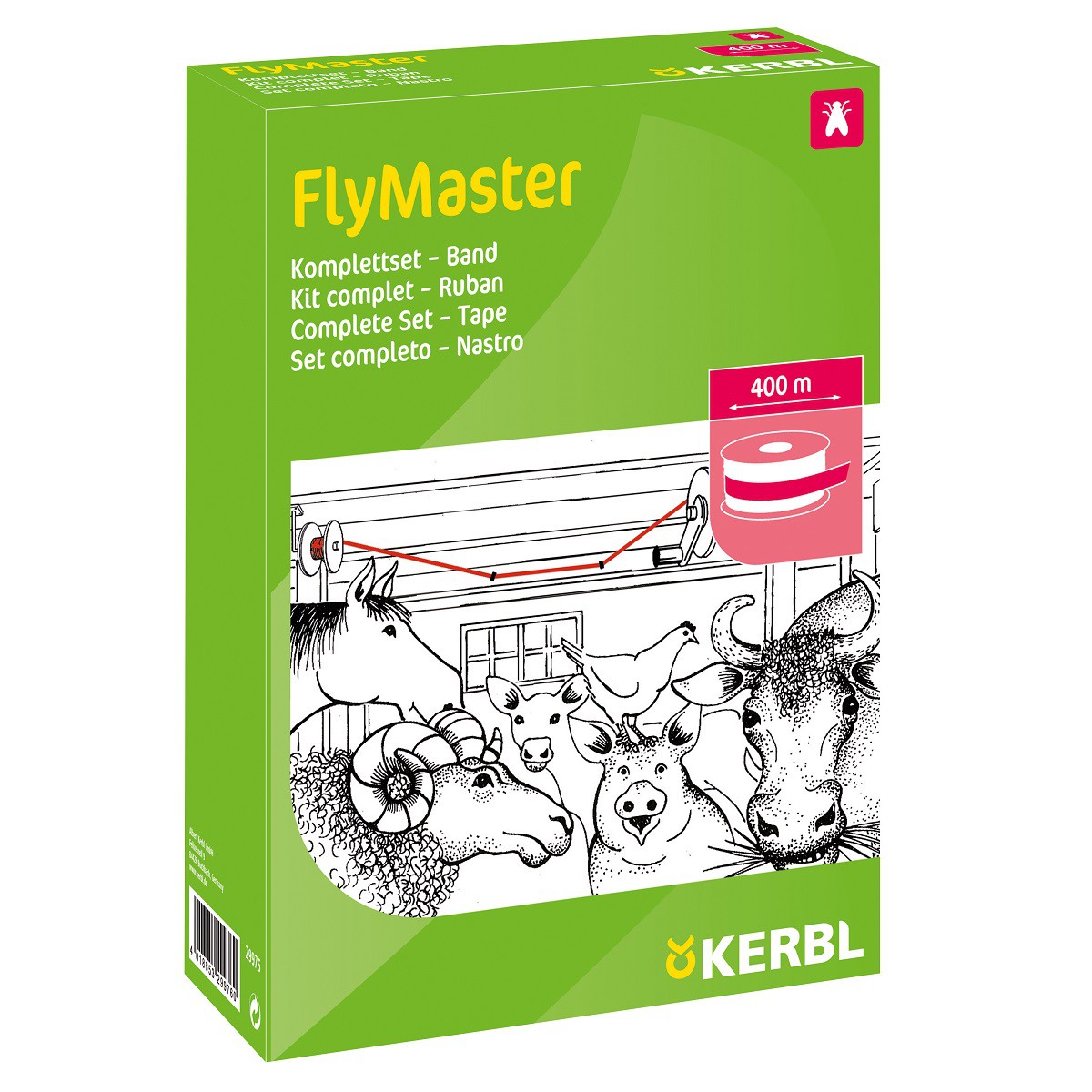 Fly catcher FlyMaster tape 400 m complete kit