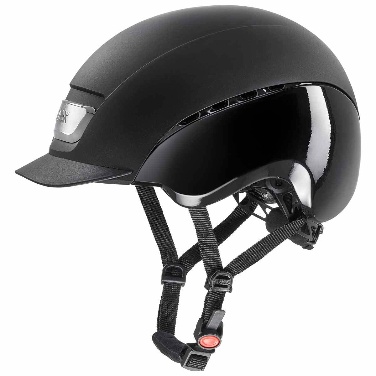 uvex elexxion pro riding helmet blue mat-shiny S
