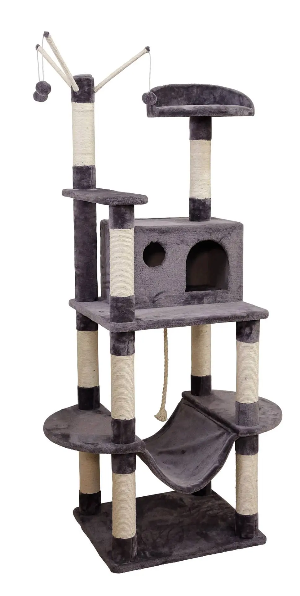 Cat Tree Matteo grey, 59x52x162