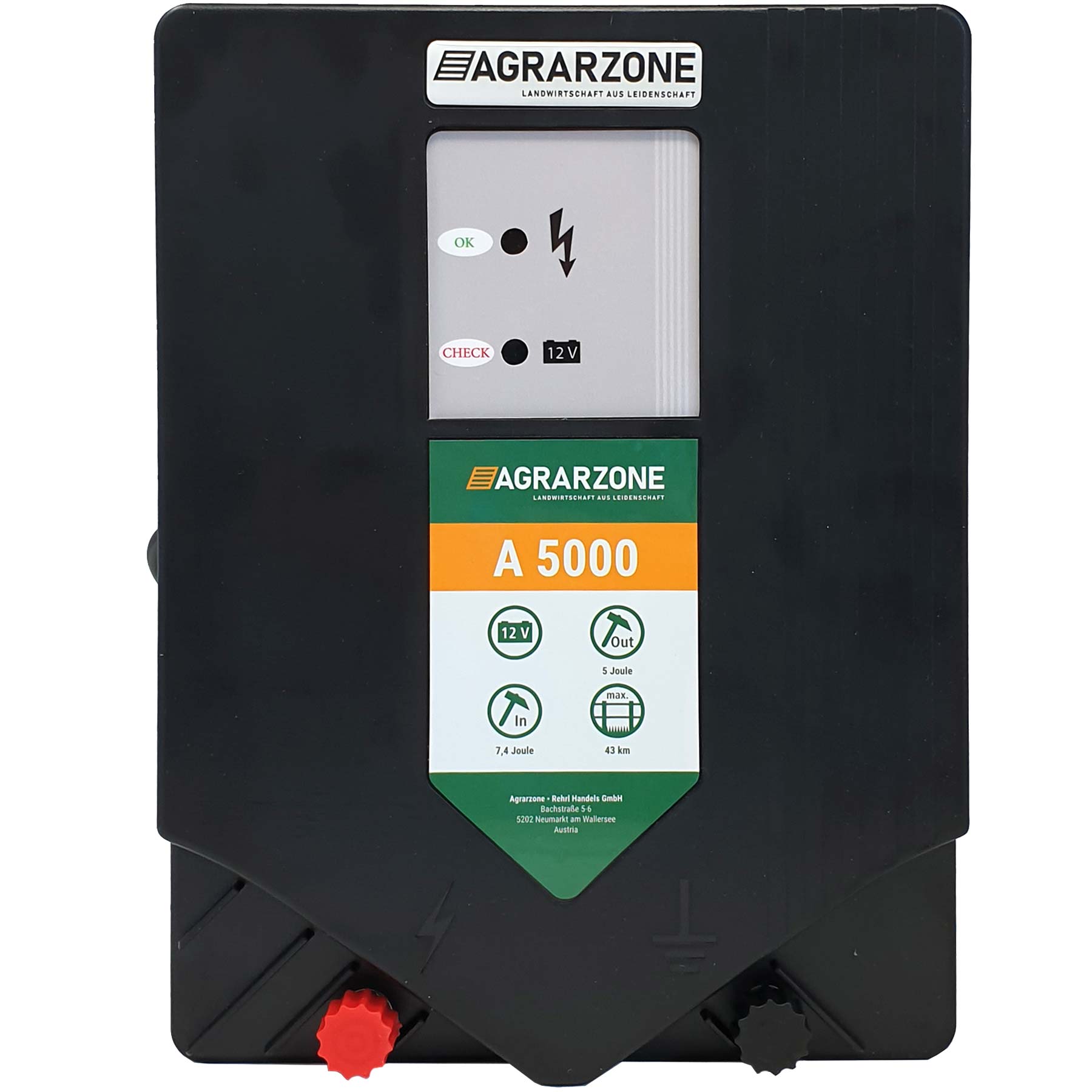 Agrarzone A 5000 energizer 12V, 7.5 joules