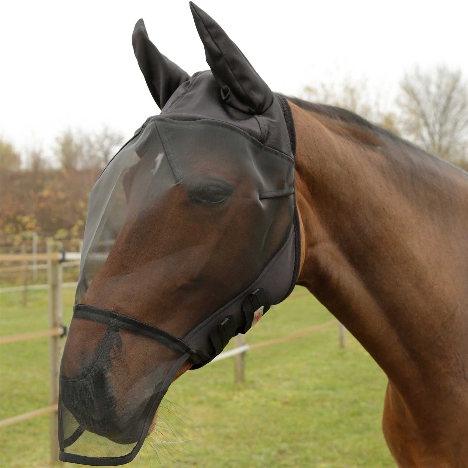 Covalliero Fly Mask with Ear and Nose Protection COB