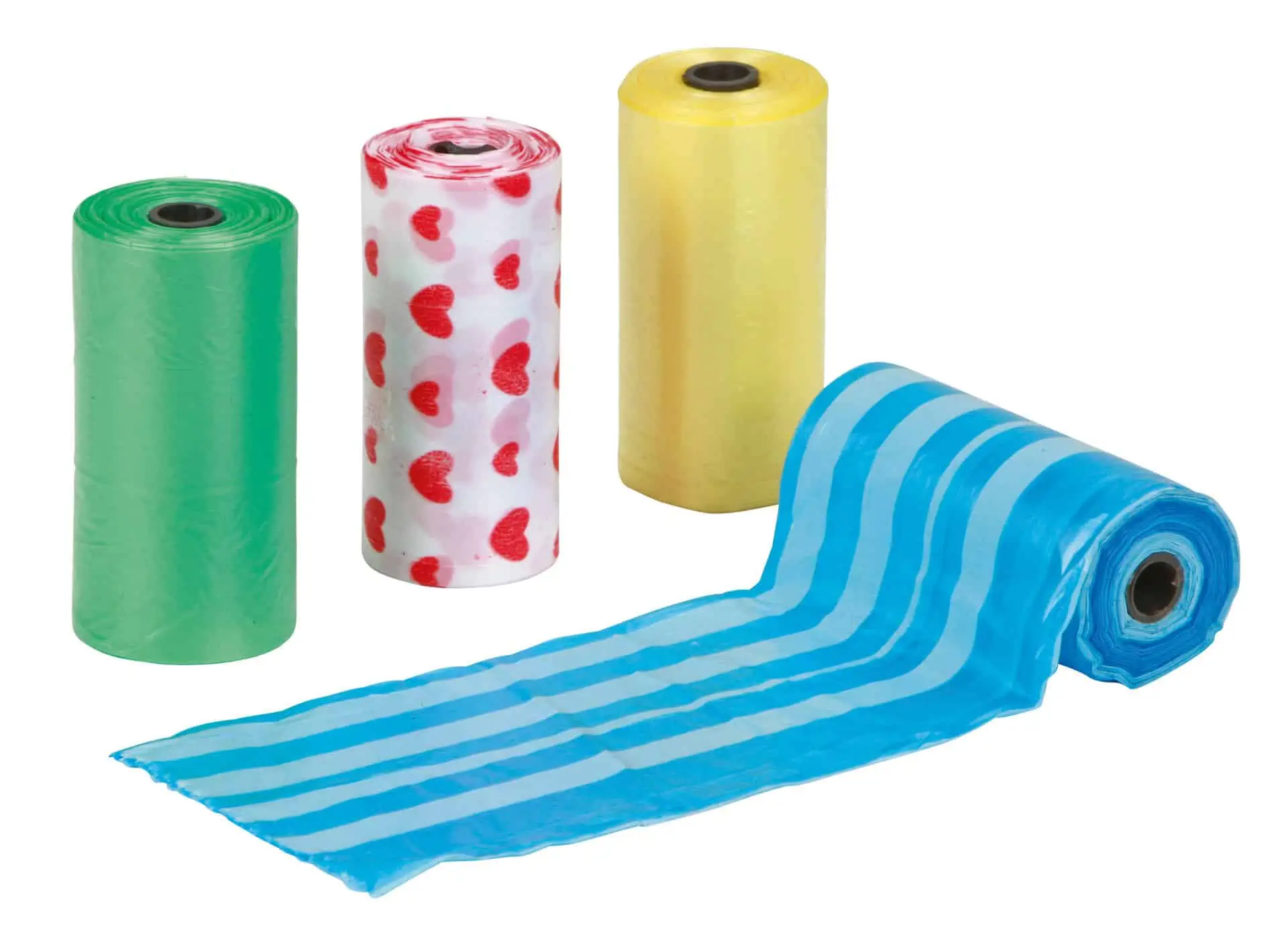 spare clean-up bags coloured 4 rolls a 20 bags