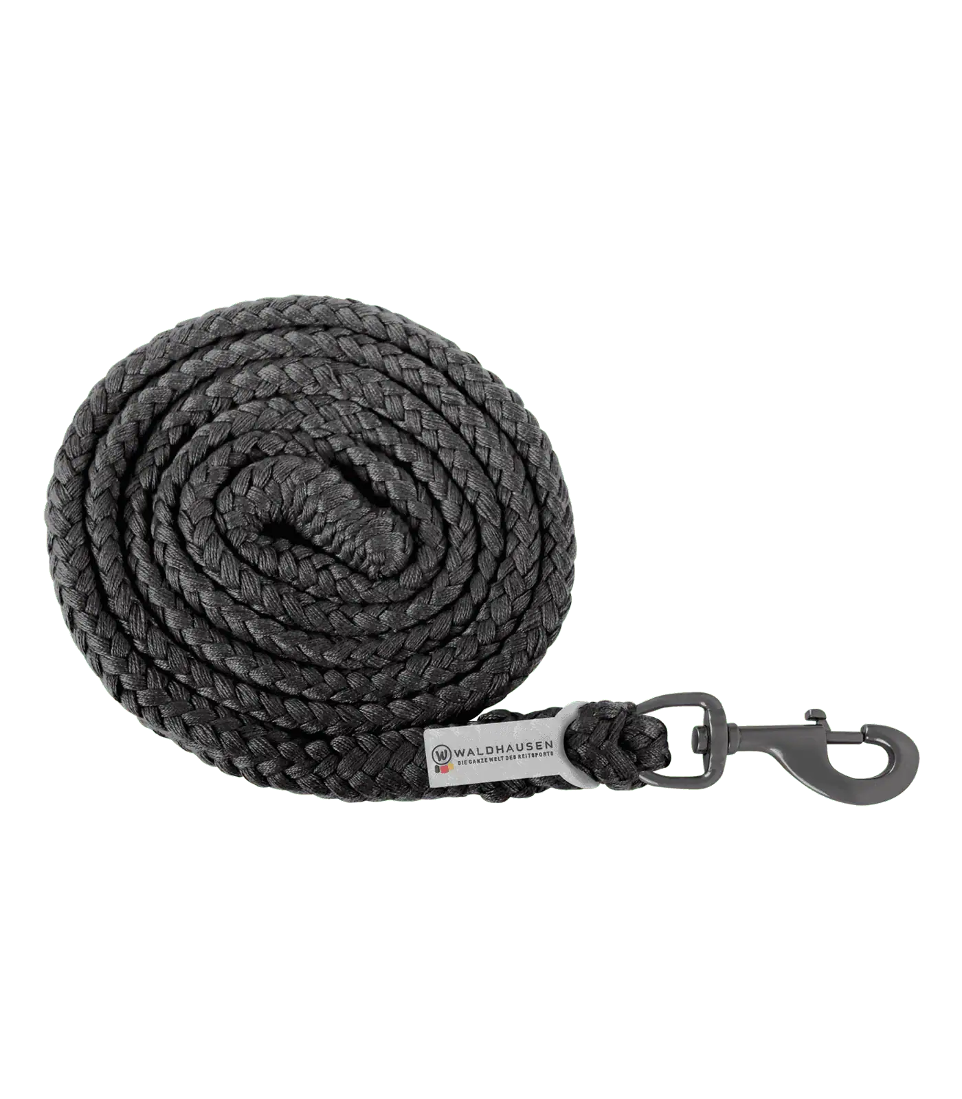 Plus Lead Rope, carabiner, dark fittings black