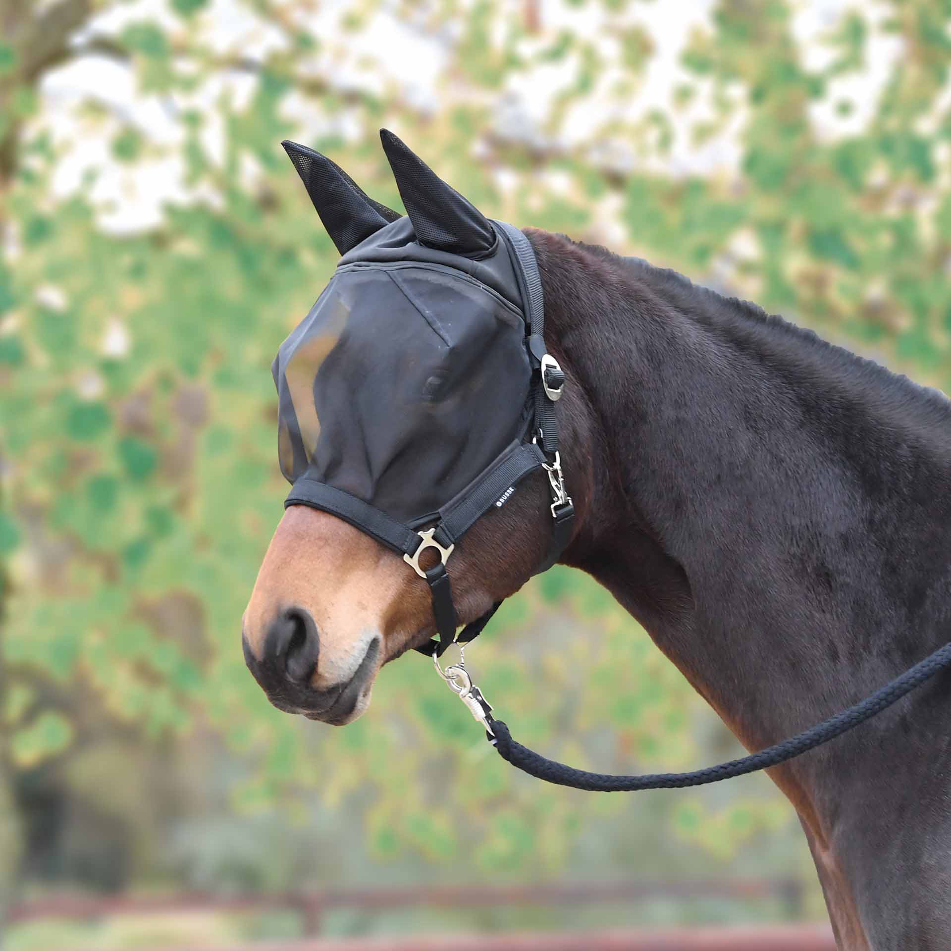 BUSSE Fly Headcollar FAST Pony black