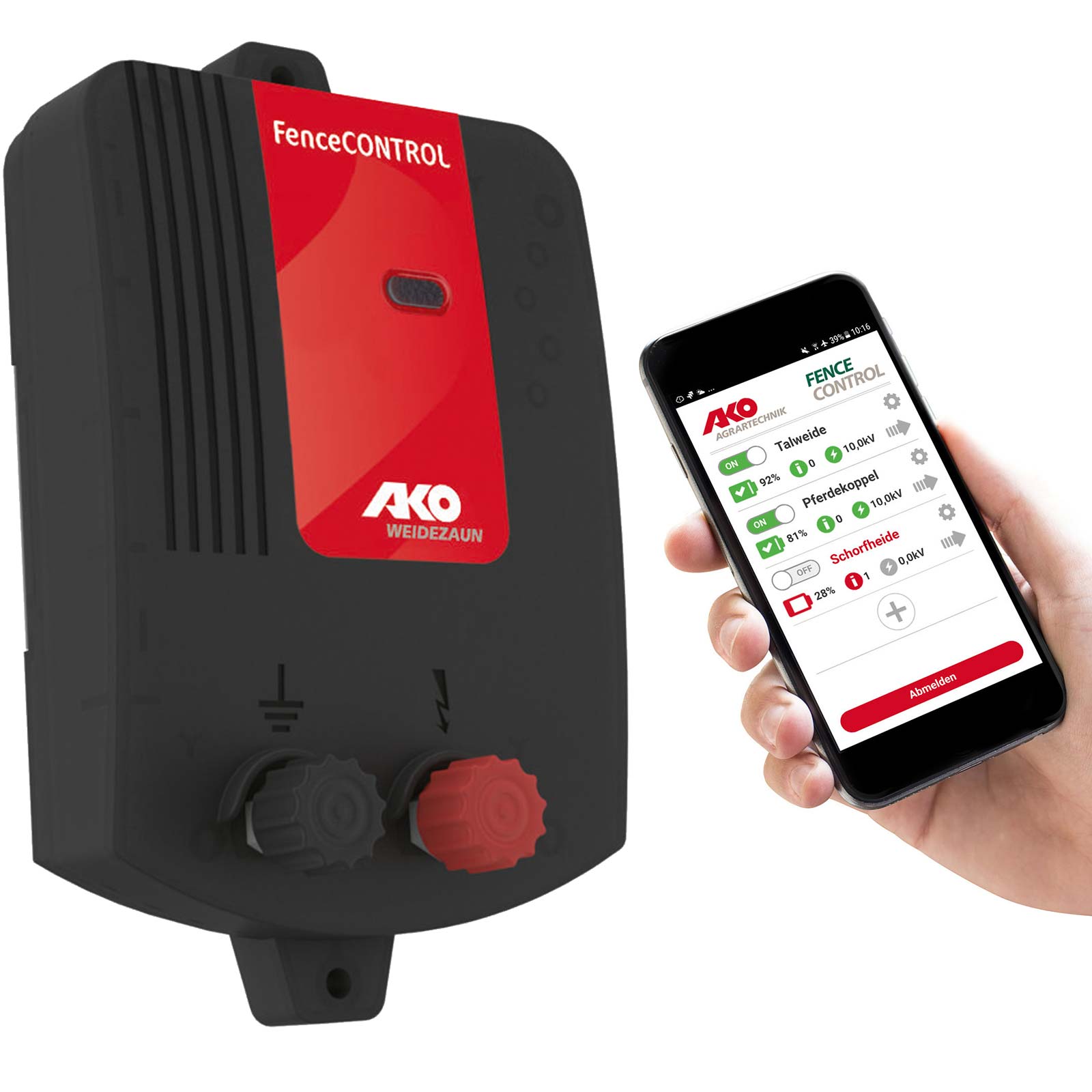 AKO Fence Control mobile monitoring