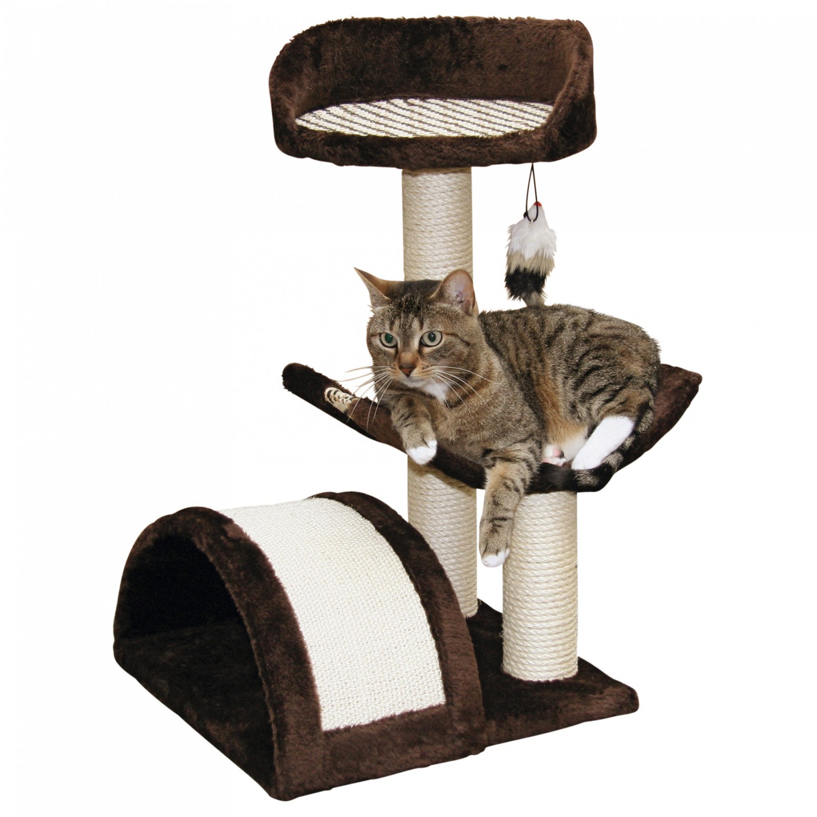 Cat Tree SAFARI 38x38x60cm dark brown