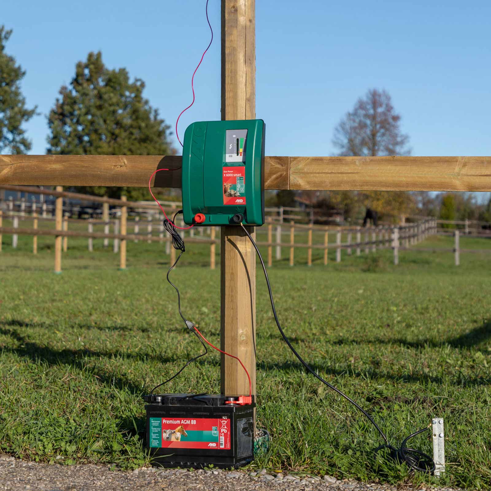 AKO DUO Power X 6000 smart electric fence energiser, 12V / 230 V, 7,5 Joule