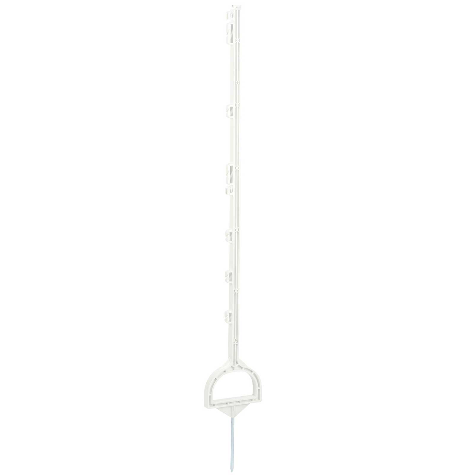 Stirrup Plastic Post 114 cm, white (5 pcs.)