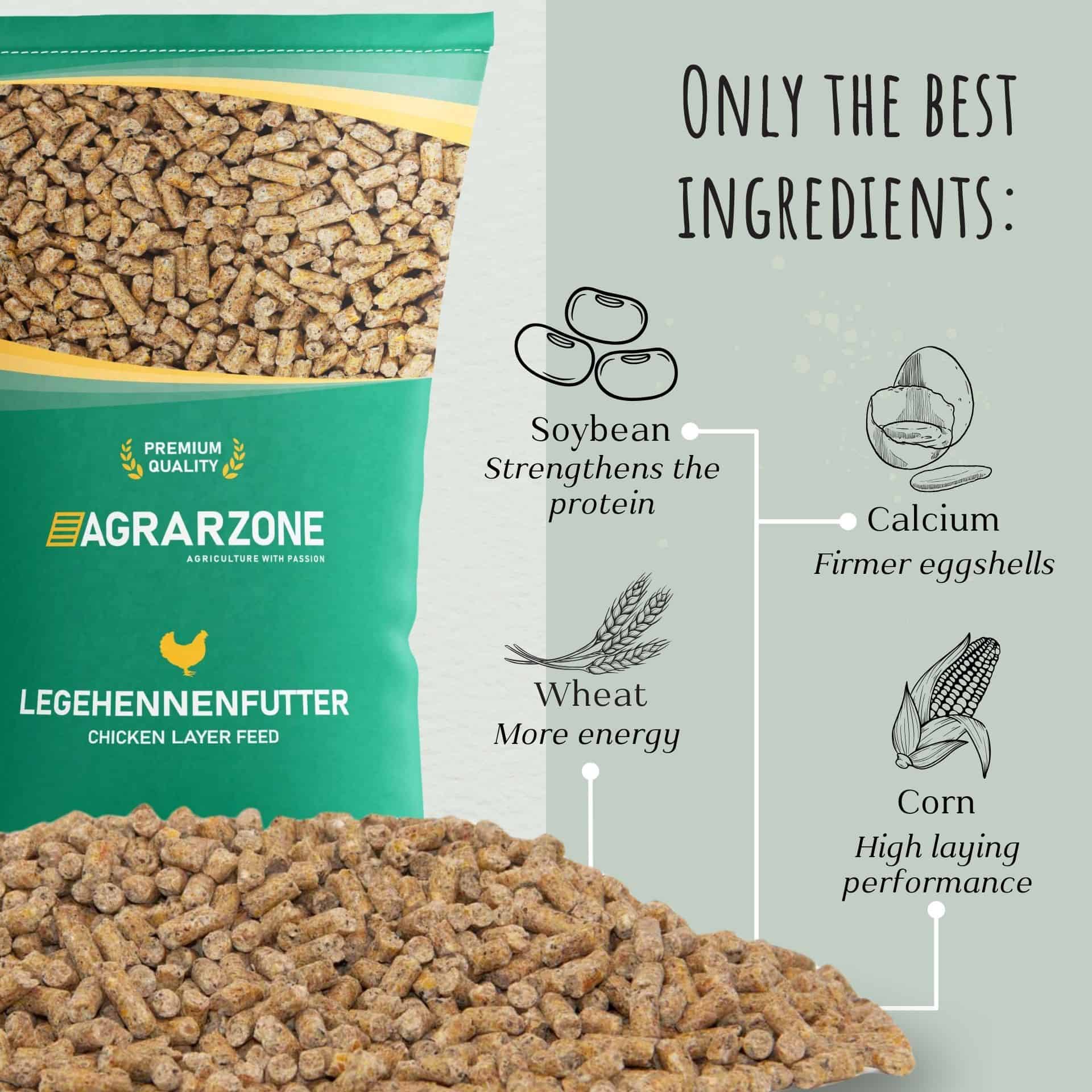Agrarzone Chicken Layer Feed Premium Pellets 25 kg