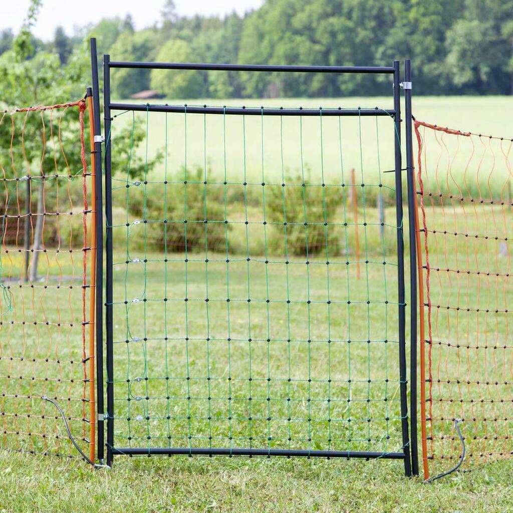 Agrarzone dog fence set S800 SOLAR 12V, 1,2J, net 50m x 106cm, with door, green