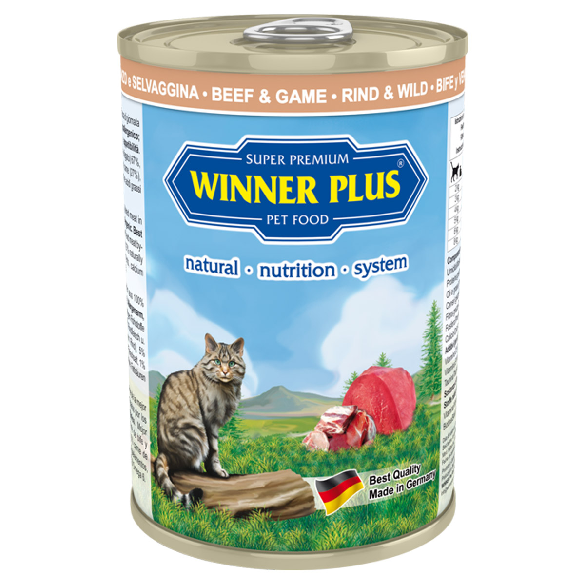 Winner Plus Super Premium Menu Cat Beef & Game 12 x 395 g